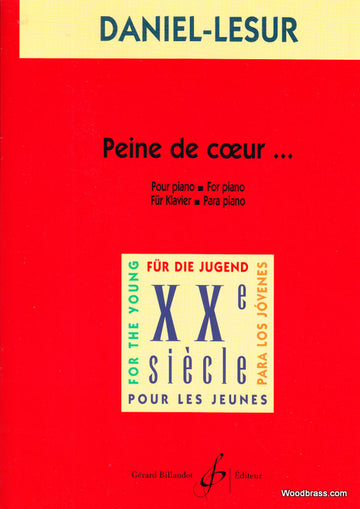 DANIEL-lesur - Peine De Coeur - Piano