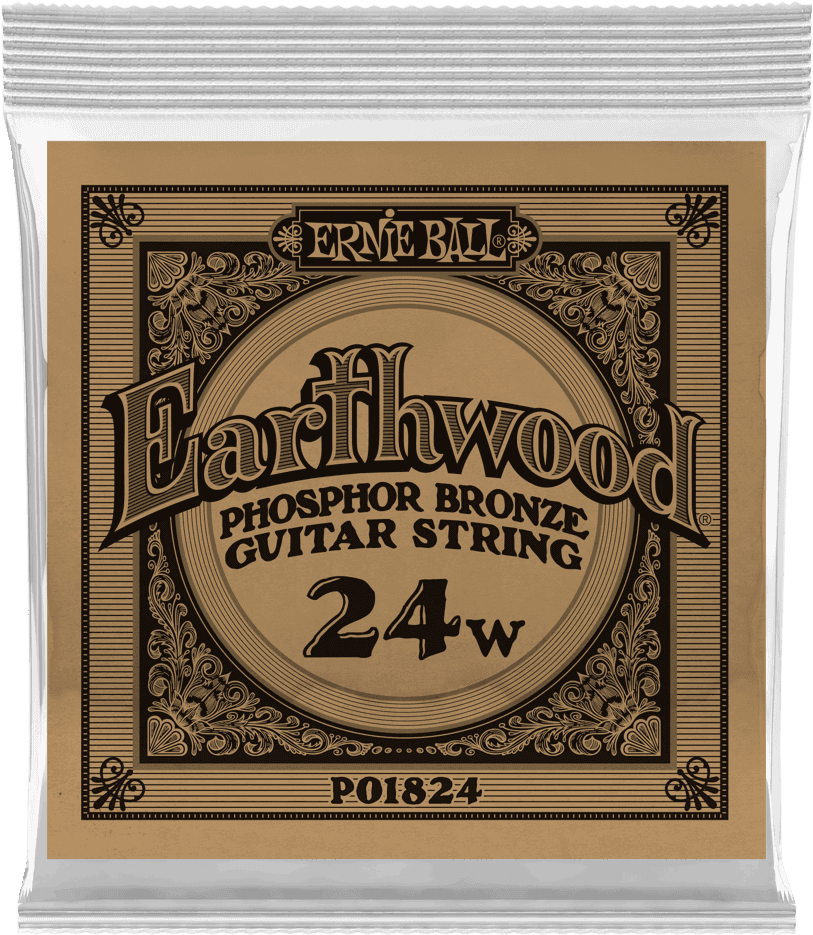 .024 EARTHWOOD PHOSPHOR BRONZE ACOUSTIC GUITAR STRINGS