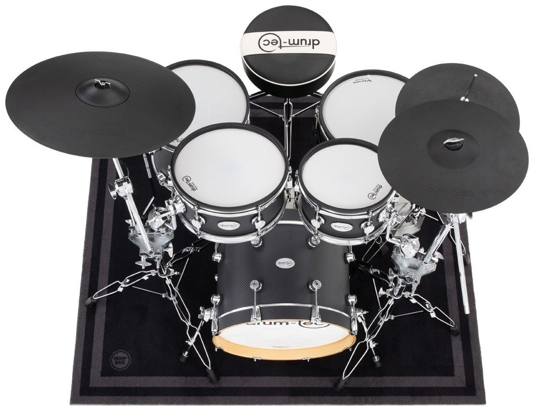 Free Suspension & 27dB Impact Noise Reduction - Drum Mat 1.50 x 1.30m - Stage Black