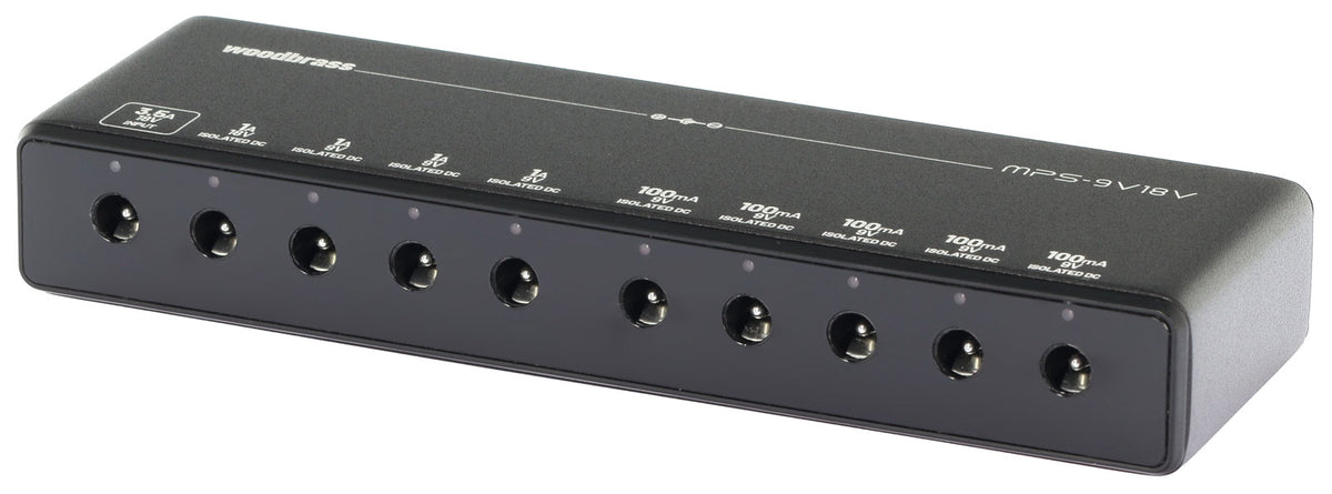 MPS-9V18V, Slim Power Supply for 9 Pedals
