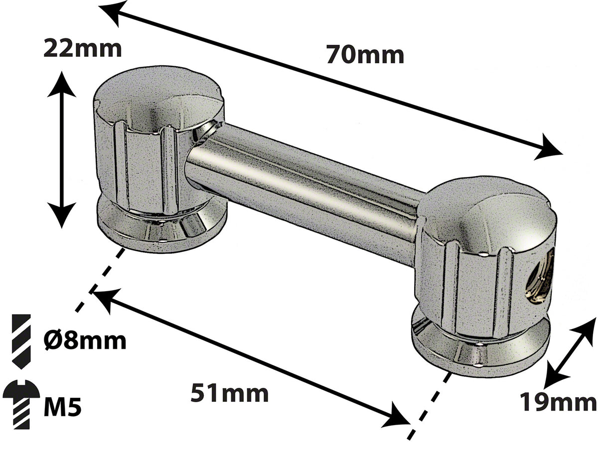 TL8S51 - TUBE LUG - 51MM - SINGLE ENDED (X1)