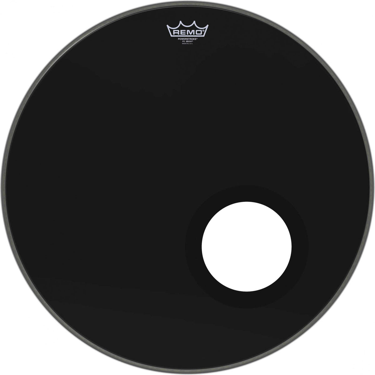 Remo P3-1022-ES-DM - POWERSTROKE 3 22 RESONANT - EBONY