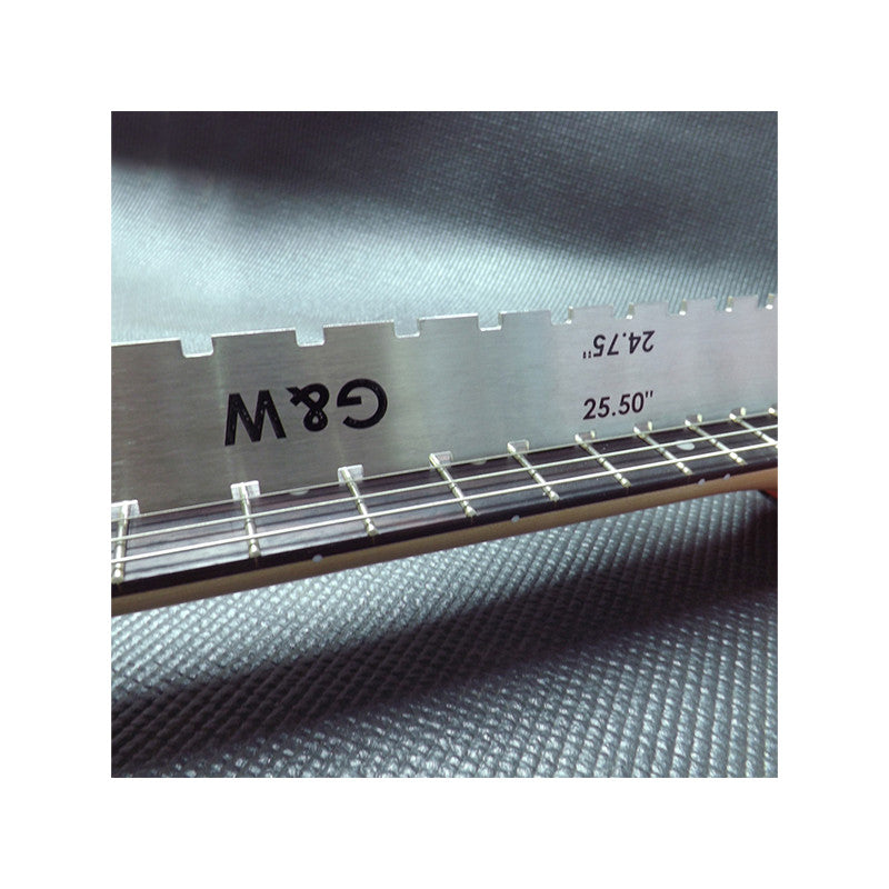 NOTCHED PRECISION STRAIGHTEDGE FOR GUITAR SCALE 24.75"/25.50"