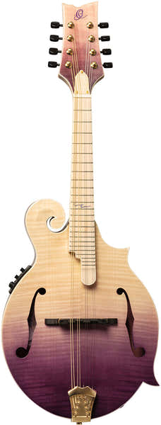 Ortega Americana F-Style Mandolin + Croco Leather Case