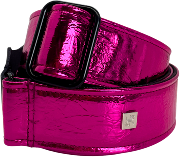 Distressed Vernice Fuchsia