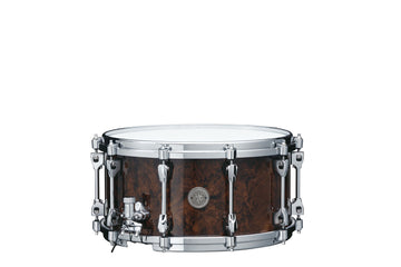 STARPHONIC WALNUT 14"X7" SNARE DRUM GLOSS BLACK WALNUT BURL