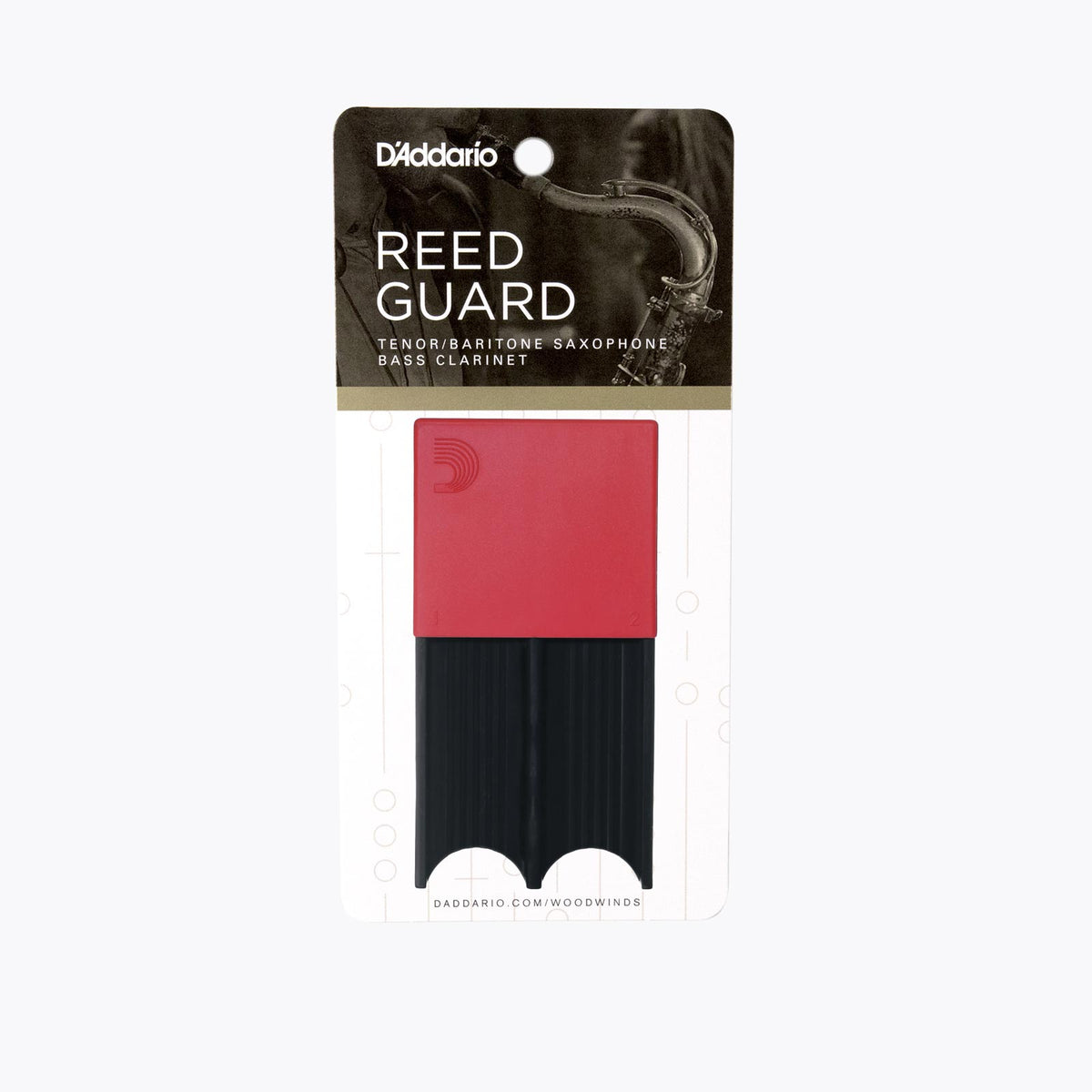 REED GUARD FOR TENOR/BARITONE SAX AND BASS CLARINET - RED