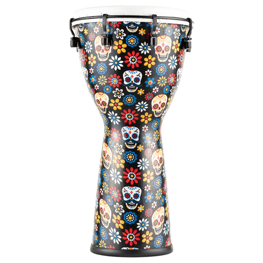 PERCUSSION 10" ALPINE SERIES DJEMBE SYNTHETIC HEAD DAY OF THE DEAD