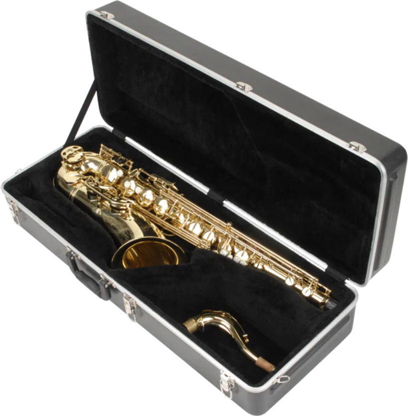 MUSIC WIND INSTRUMENTS CASES RECTANGULAR TENOR SAX CASE BLACK