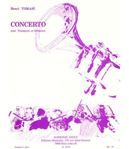 Leduc Tomasi Henri - Concerto - Trompette Piano