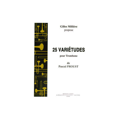 Combre Proust - 25 Variétudes - Trombone Solo