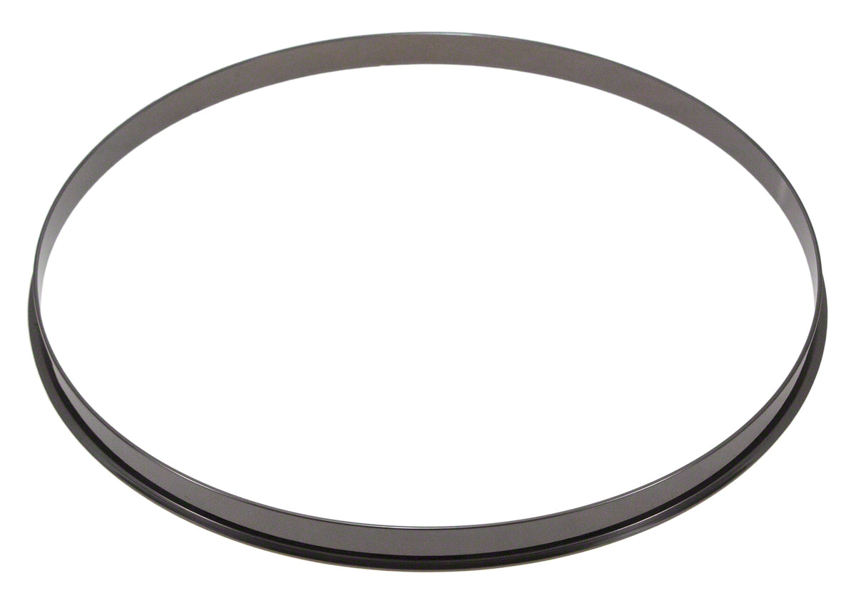 HSFL23-12BK - 12" BLACK 2.3MM STEEL SINGLE FLANGE DRUM HOOP