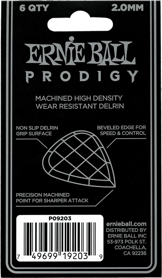 Picks Prodigy Bag of 6 White Mini 2mm