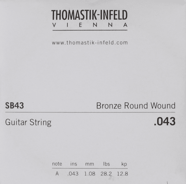 Thomastik STRINGS ACOUSTIC GUITAR SPECTRUM RETAIL STRINGS .043 RW