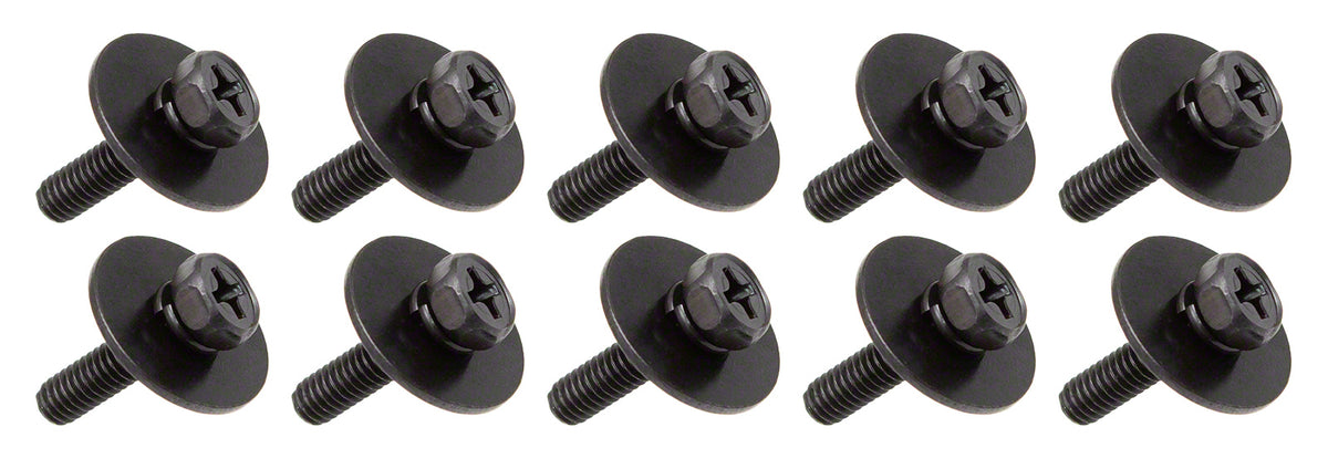 WSC4-16BK - M4 16MM - MOUNTING SCREW FOR WOODEN SHELL - BLACK (X10)