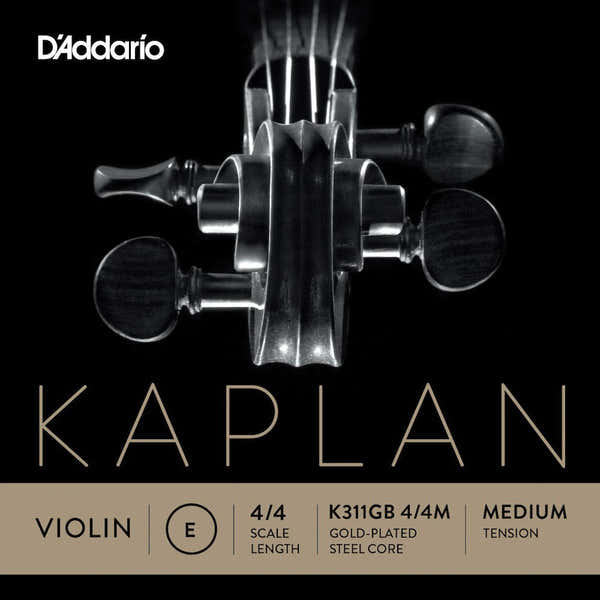 D'ADDARIO String (E) Gold-Plated Kaplan Ball End Neck 4/4 Medium