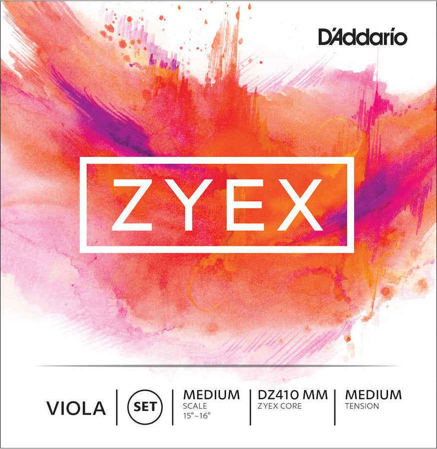 ZYEX "MEDIUM SCALE" VIOLA STRING SET "MEDIUM SCALE" TENSION MEDIUM