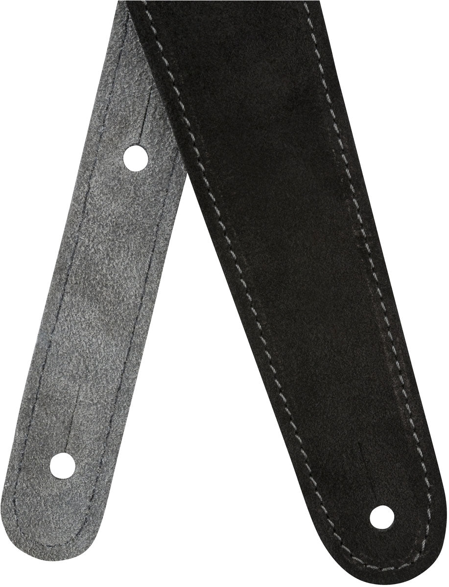 2" Suede Strap Black/Gray Reversible