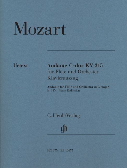 Mozart W.a. - Andante For Flute And Orchestra C Major KV 315