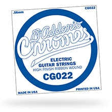 D'ADDARIO CG022 FLAT WOUND ELECTRIC GUITAR SINGLE STRING .022