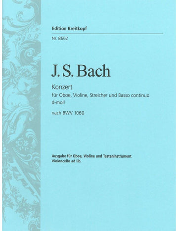 J.S. - Concerto Re Mineur Bwv 1060 Violon Hautbois Piano
