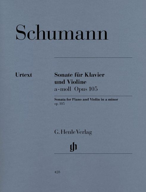 Schumann R. - Sonata For Piano And Violin A Minor Op. 105