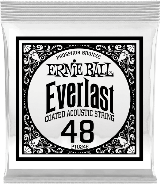 Ernie Ball .048 EVERLAST COATED PHOSPHOR BRONZE ACOUSTIC GUITAR STRINGS