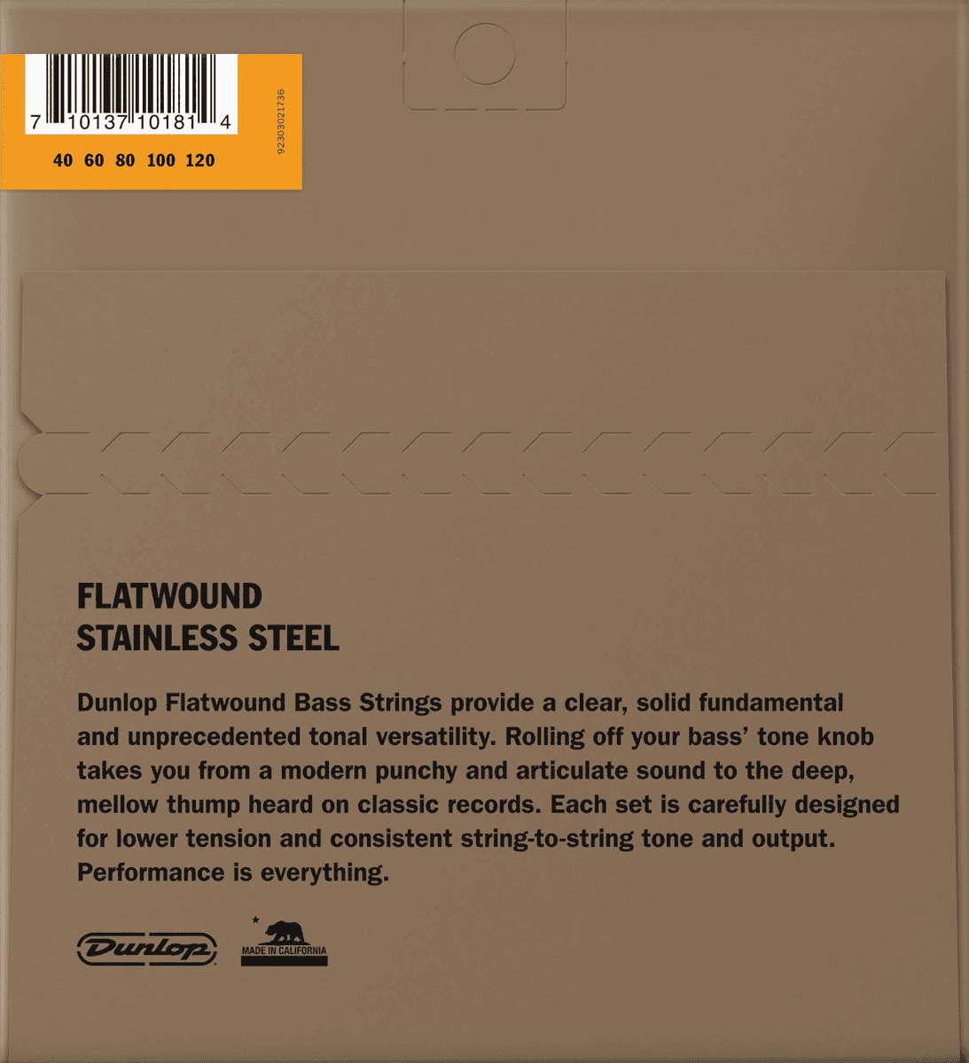 DBFS40120 Stainless Steel Flatwound Long Scale 5C 40-120