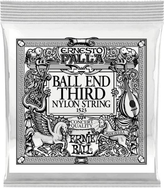 Ernie Ball BLACK 3RD ERNESTO PALLA NYLON BALL END CLASSICAL GUITAR STRINGS