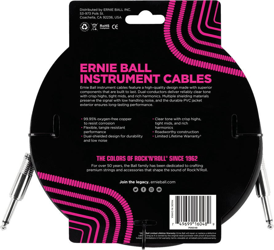 CLASSIC INSTRUMENT CABLES JACK/JACK 3M BLACK