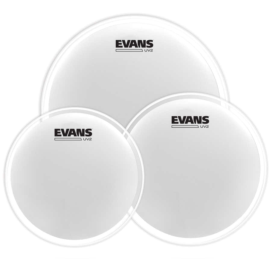 EVANS UV2 COATED TOM PACK - STANDARD (12" 13" 16") ETP-UV2-S