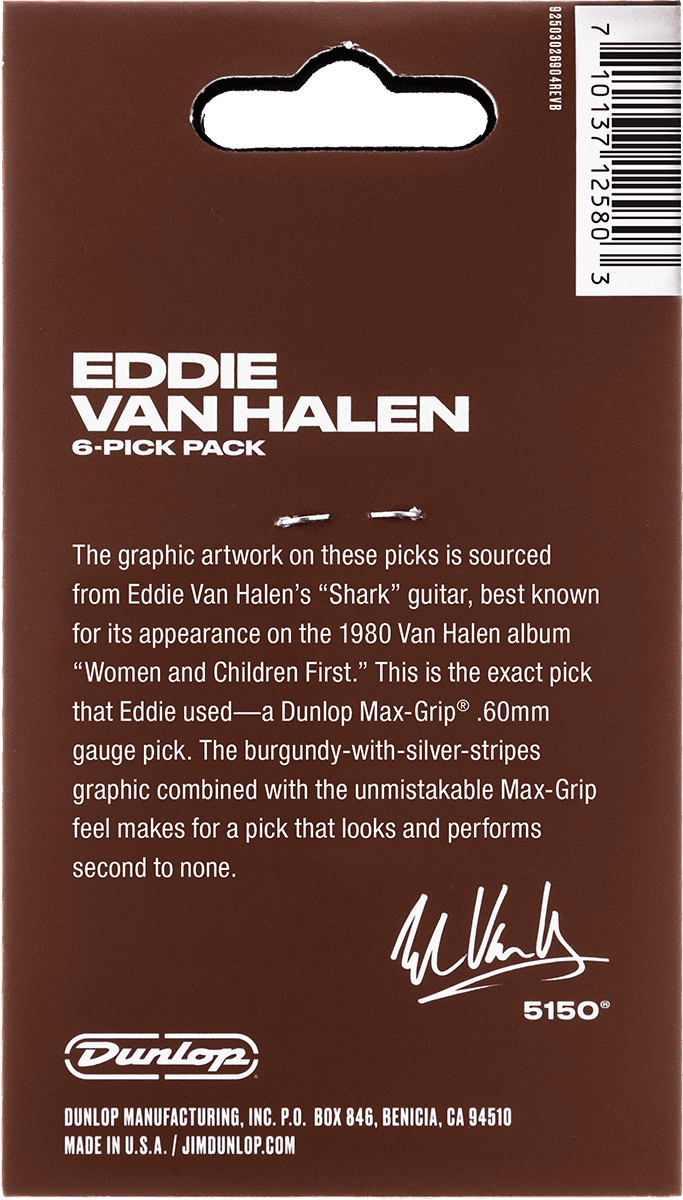 6 x Evh Shark Guitar Max Grip