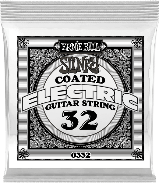 Ernie Ball .032 SLINKY COATED NICKEL WOUND ELECTRIC GUITAR STRINGS