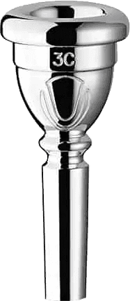 SILVER PLATED ULTRA CORNET MOUTHPIECE 3C