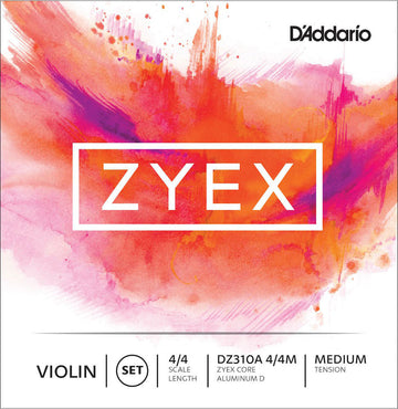 4/4 ZYEX VIOLIN STRING SET SCALE MEDIUM TENSION