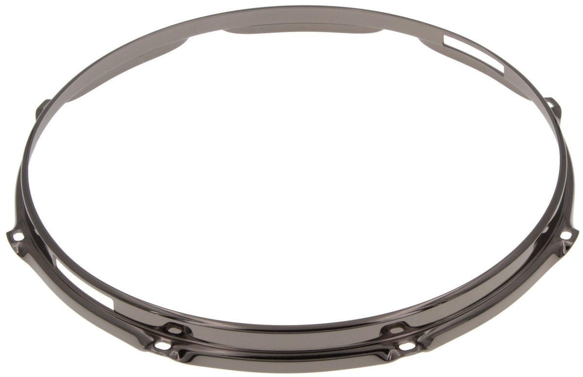 HS23-14-8SBK - 14" 8 Holes Snare Side Black 2.3mm S-Style Triple Flange Drum Hoop