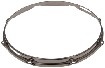 HS23-14-8SBK - 14" 8 Holes Snare Side Black 2.3mm S-Style Triple Flange Drum Hoop