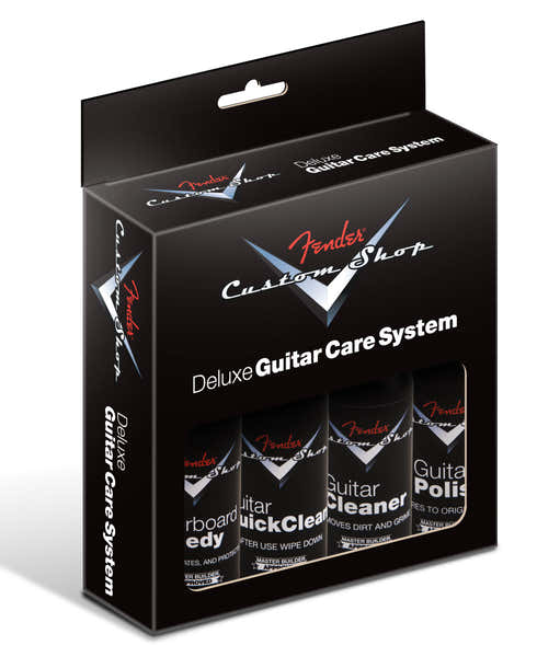 DELUXE GUITAR CARE SYSTEM 4 PACK BLACK