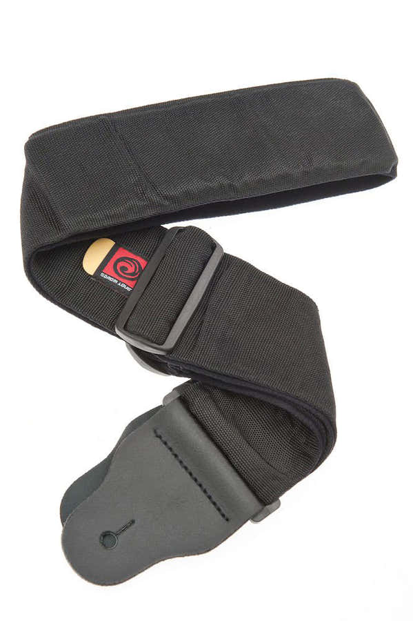 3 Inch Wide Bass Guitar Strap With Internal Pad Black