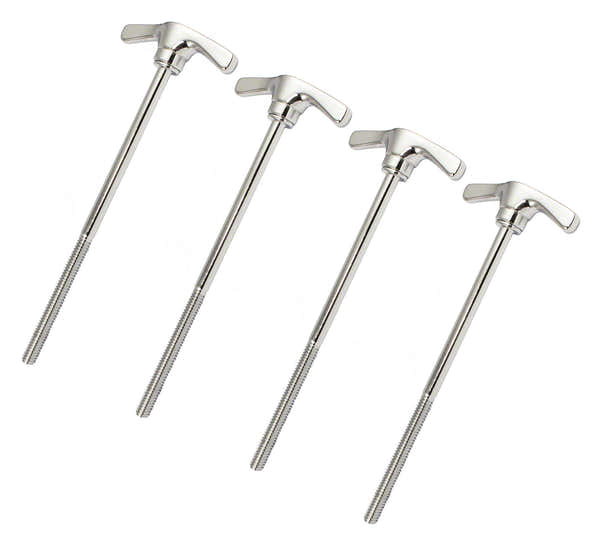 TRT3-115 - 115MM T-STYLE BASS DRUM TENSION ROD  - 7/32" THREAD (X4)