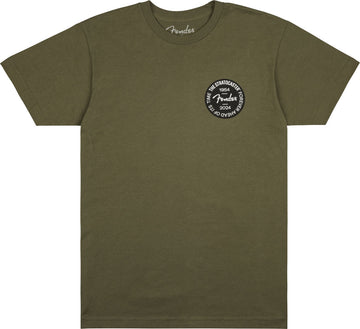 Stratocaster 70Th Anni Badge Tee Olive Xl