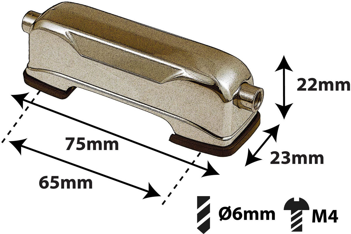 L21SD-BR - Snare Drum Lug - Brass - 65mm (x1)