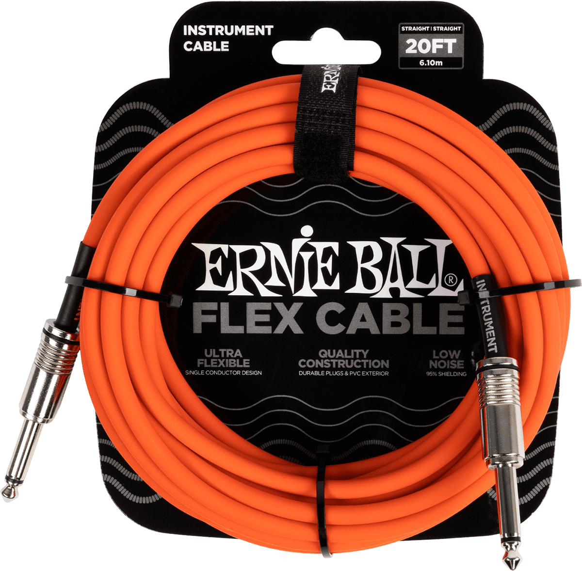 INSTRUMENT CABLES FLEX JACK/JACK 6M ORANGE