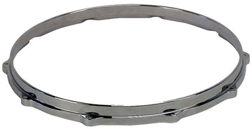 14" 10 EARS CAST IRON HOOPING FOR SNARE DRUM CHROME
