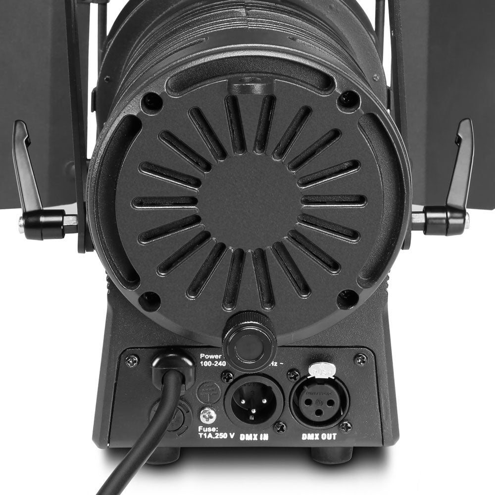 TS 60 W RGBW - SPOT FOR THEATER WITH CONVEX PLANET LENS AND 60 W RGBW LED BLACK HOUSING