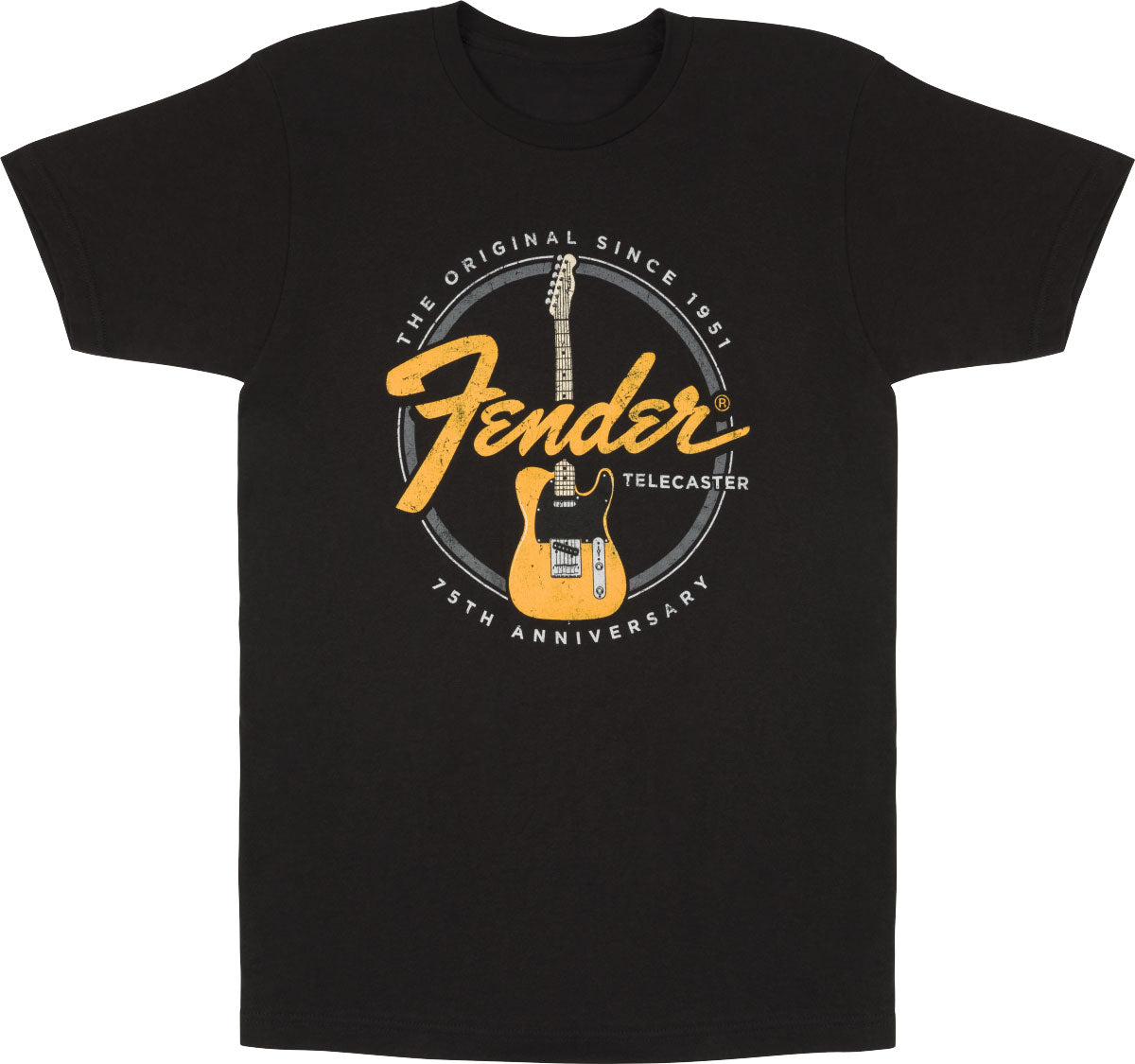"M" T-Shirt 75th Telecaster Vintage Black