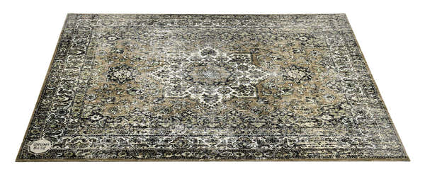 Drum N Base VP185-GRN - VINTAGE PERSIAN STAGE / DRUM MAT 1.85 X 1.60M ANTI-SLIP - GREEN