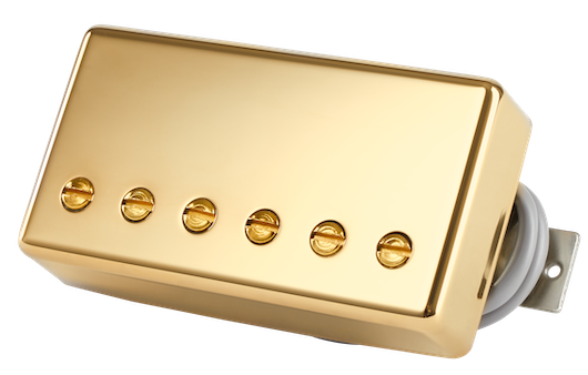 Gibson Accessories 498T "hot Alnico" Treble Double Black Gold Cover