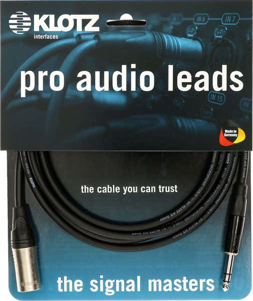 Klotz M1MS1K1000 - XLR M / JACK STEREO - 10 M