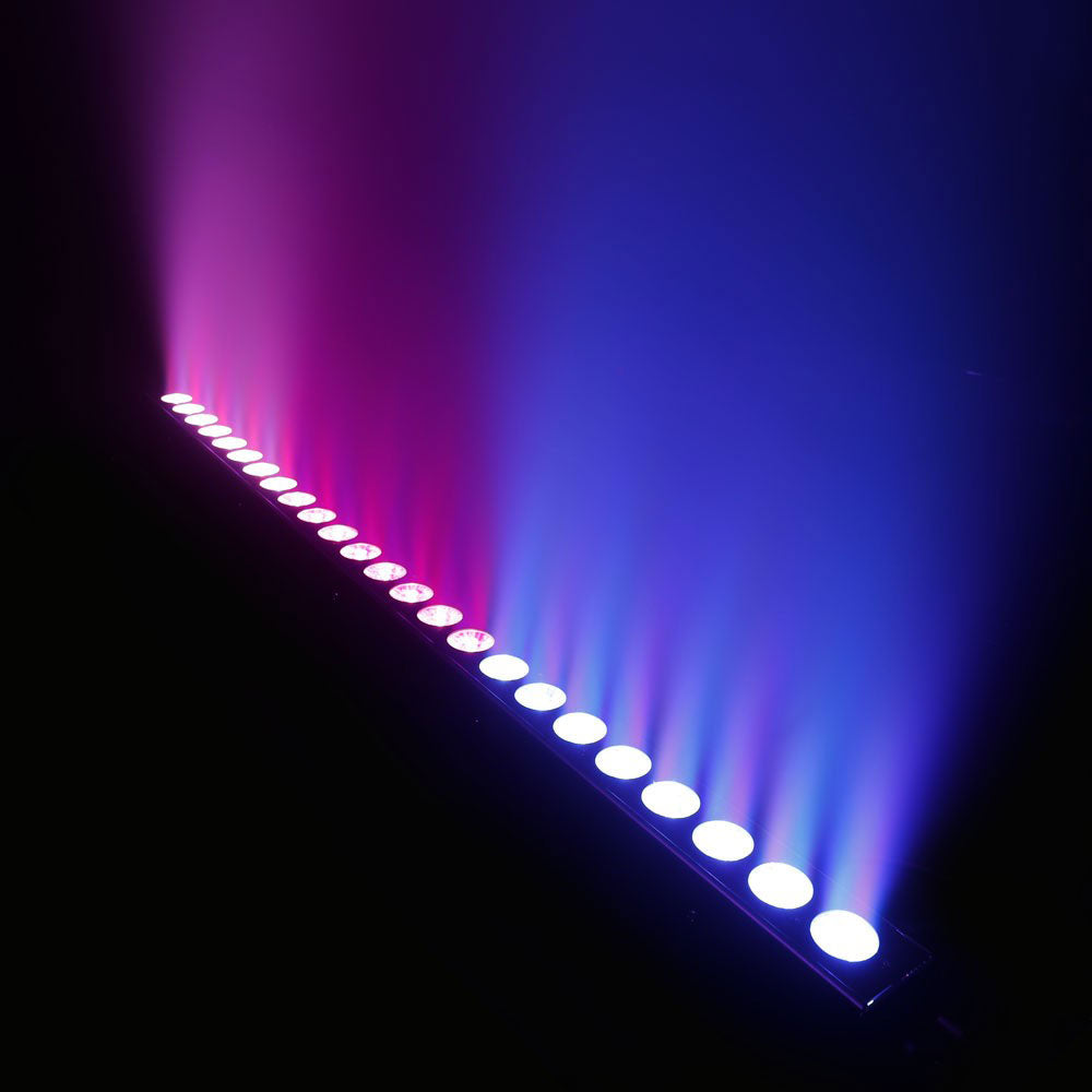 TRIBAR 400 IR - TRICOLOR LED BAR (RGB) 24 X 3 W BLACK BOX WITH INFRARED REMOTE CONTROL